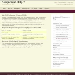 SPSS Help - AssignmentHelp7