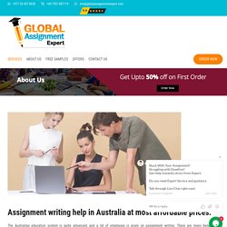 Online Assignment help by Australias' No.1 Assignment Helpers