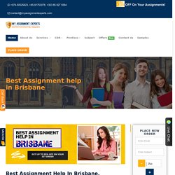 Get Best Assignment Help in Brisbane, Australia