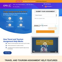 Travel and Tourism Assignment Help by Expert Writers-CrazyForStudy