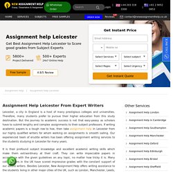 Get 35% OFF On Assignment in Leicester