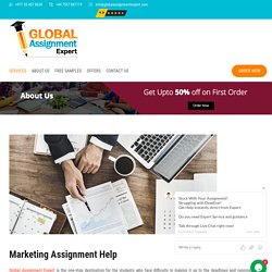 Marketing Assignment Help for Management Assignment by 5000+ Experts