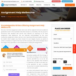 Assignment Help Melbourne: Best Quality AU Experts