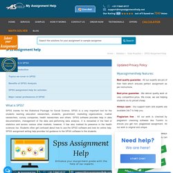 SPSS Homework Help Australia @30% OFF