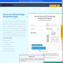 Top Assignment Help for University of Cambridge