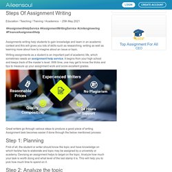 Steps Of Assignment Writing by Top Assignment For All