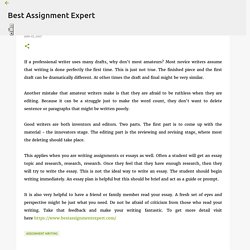 Assignment Writing - Revise As You Write