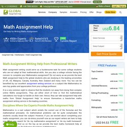 Online Best Maths Assignment Writing Service