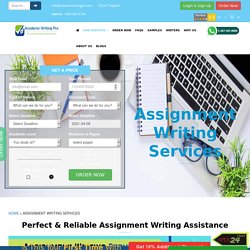 Best Assignment Writing Services - Assignment Helper Online