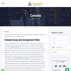 Get Online Assignment Writing Services in Canada