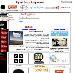 Assignments for 8th Grade Middle School Business Education and Computer Science Education