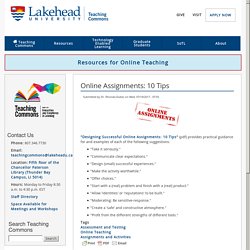 Online Assignments: 10 Tips