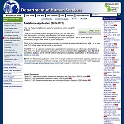 DHS - Assistance Application (DHS-1171)