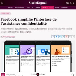 Facebook simplifie l'interface de l'assistance confidentialité