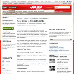 Public Benefits – Senior Assistance – Government Assistance – AARP Foundation