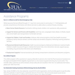Assistance Programs - NJUA