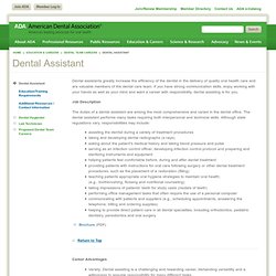 What is a Dental Assistant
