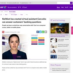NatWest Trials Virtual Customer Assistant
