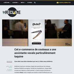 Cet e-commerce de couteaux a une assistante vocale particulièrement taquine