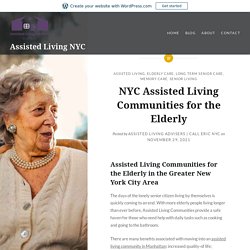 NYC Assisted Living Communities for the Elderly – Assisted Living NYC