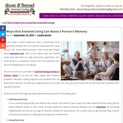 5 Ways that Assisted Living Can Boost a Person’s Memory