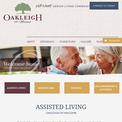 Assisted Living - Oakleigh Macomb Senior Assisted Living Facilities