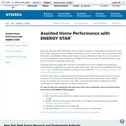 Assisted Home Performance with ENERGY STAR<sup>®</sup> - NYSERDA
