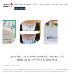 Assisting the dairy industry with coding and marking for efficient functioning