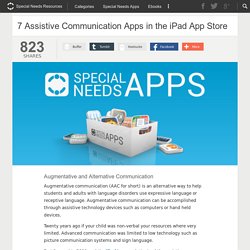 7 Assistive Communication Apps in the iPad App Store