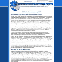 What is assistive technology and how is it used in schools?