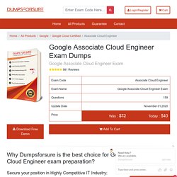 Associate Cloud Engineer Dumps PDF - Google Associate Cloud Engineer Real Exam Questions Answers