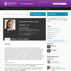 Associate Professor Jane Johnston - UQ Researchers
