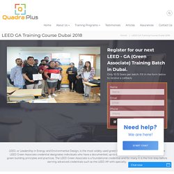 LEED GA - Green Associate Training Course in Dubai