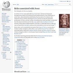 Relics associated with Jesus