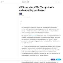 CW Associates, CPAs: Your partner in understanding your business