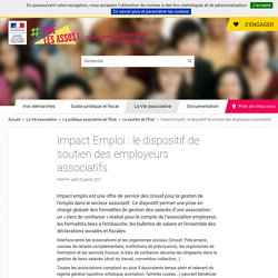 Impact Emploi : le dispositif de soutien des employeurs associatifs
