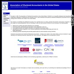 Association of Chartered Accountants in the United States