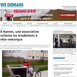 À Nantes, une association collecte les biodéchets à vélo-remorque