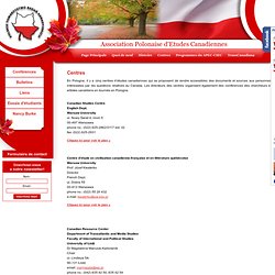 Association Polonaise d'Etudes Canadiennes