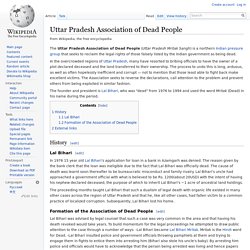 Uttar Pradesh Association of Dead People