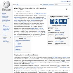 Gay Nigger Association of America