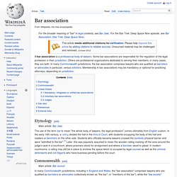 Bar association