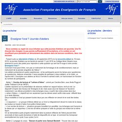 AFEF : Association Française des Enseignants de Français
