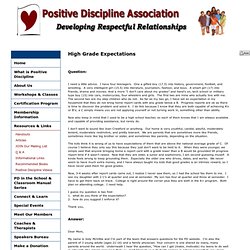 Positive Discipline Association - Grade Expectations