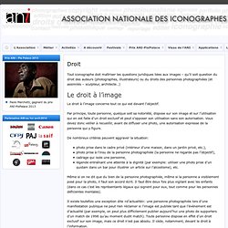 Droit » ANI - Association Nationale des Iconographes
