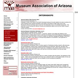Museum Association of Arizona - Internships