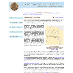 Association Lesseps>Canal de Suez>Historique