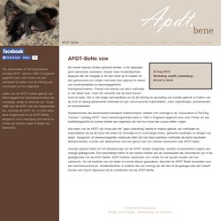 APDT-BeNe - Association of Pet Dog Trainers for Belgium and the Netherlands