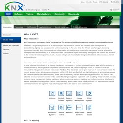  [Official website] »  KNX  » What is KNX?