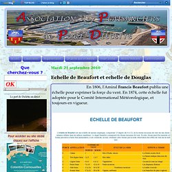 Echelle de Beaufort et echelle de Douglas - Association des Plaisanciers de Port-Dielette